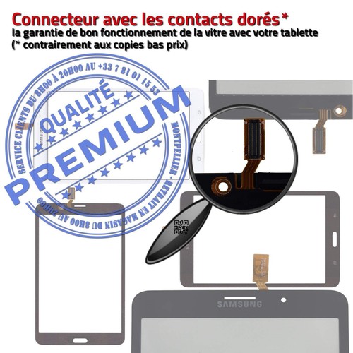 Vitre Tactile SM-T231NZWAXEF TAB 4 Adhésif Prémonté Samsung Ecran Blanc - Photo 4/5