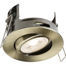 Fire Rated Recessed Tilt Ceiling Downlight Spot Light Open Back GU10 IP20