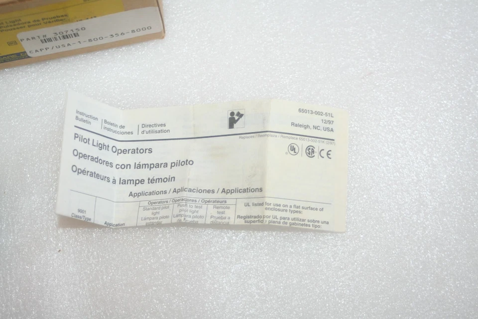 Square D 9001KT1 Push-to-Test панели крепление пилот свет индикатор ** подлинный ** новый - Изображение 4 из 4