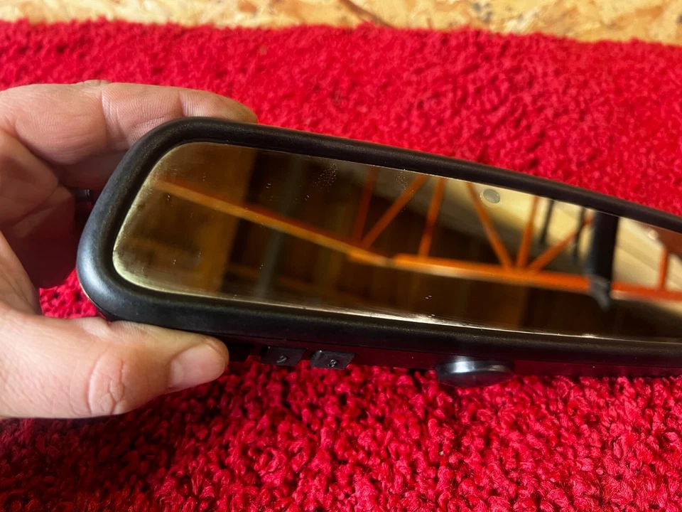BMW E90 E92 E60 E70 REAR VIEW MIRROR HIDDEN COMPASS HOMELINK OPEN GARAGE OEM 56K - Image 3 of 4
