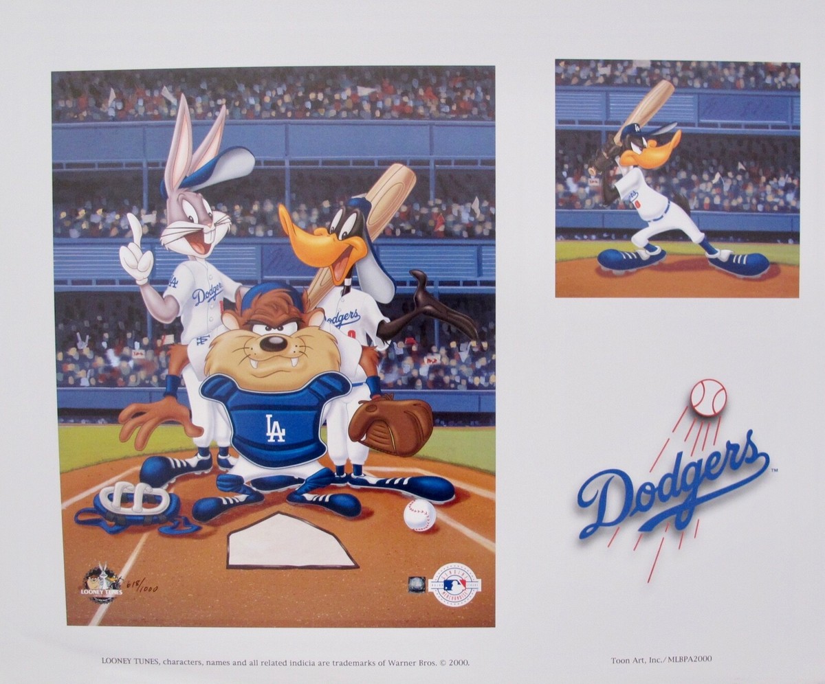 新品タグ付き　 Cartoon Los Angeles & LA Dodgers TAZ BUGS BUNNY BASEBALL L.A. DODGERS Looney Tunes Limited Edition