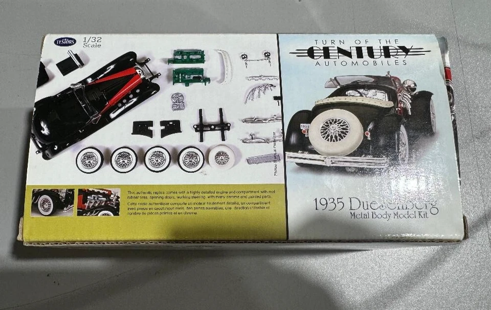 TESTORS 1:32 SCALE DIECAST 1935 DUESEBERG SSJ METAL BODY KIT TURN OF THE CENTURY - Image 2 of 4