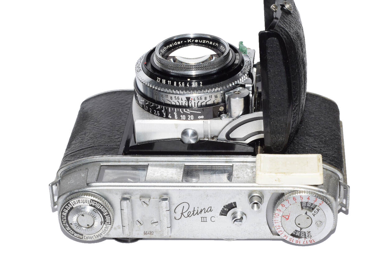 2x Camera Kodak Retina IIIC w/ Retina-Xenon 50mm f/2 C Lens
