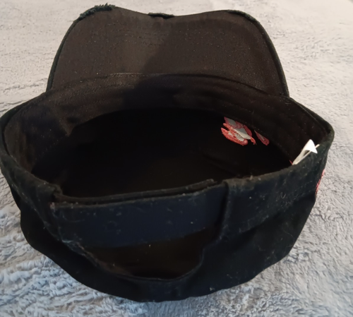 Womens black cap hat adjustable OSFM cotton pink lettering on side snapback - Picture 3 of 3