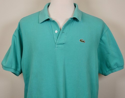 Izod LaCoste polo shirt teal XL Made in 
