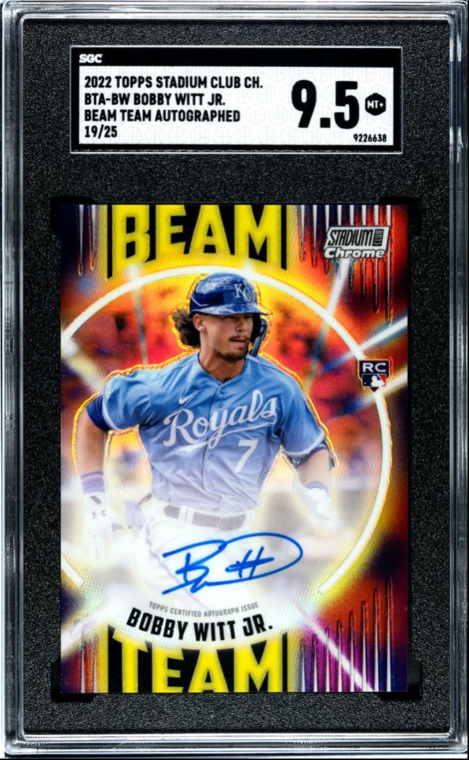 BOBBY WITT JR AUTO BASEBALL CARDS