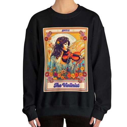 The Violinist Tarot Card Sweatshirt, Violin Player - Picture 5 of 12