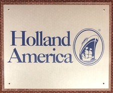 Holland America Shipping Line Advertising Wall Sign, Cruise Liners