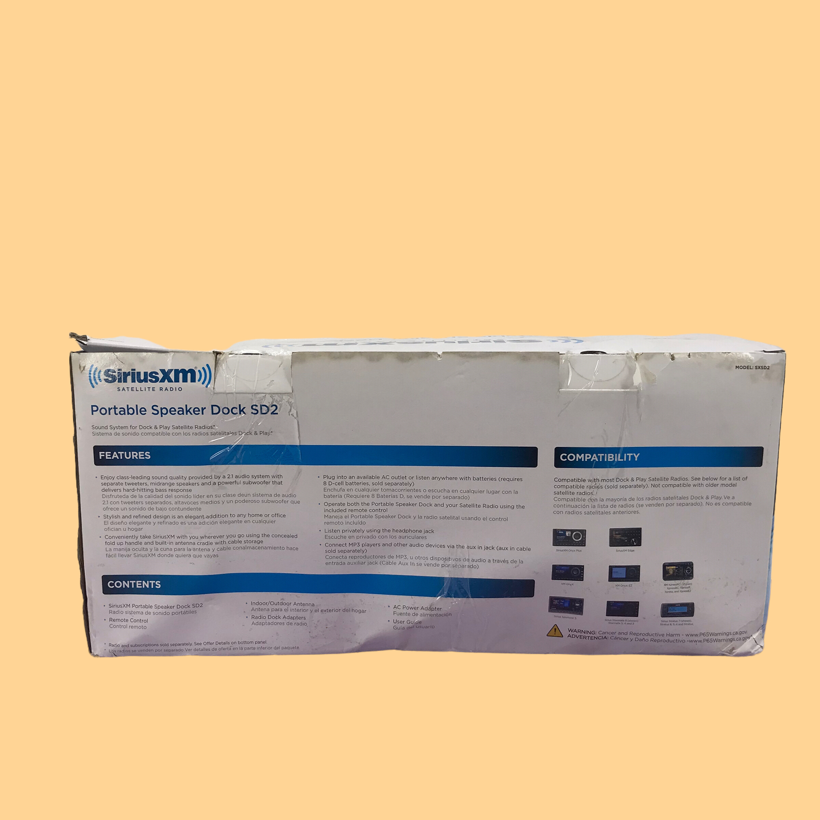 SiriusXM SXSD2 Portable Speaker Dock 