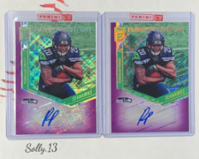 2 RASHAAD PENNY RC AUTO 's 💎 /49 2018 ELITE TOC TURN of the CENTURY Seahawks