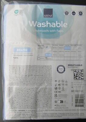 Abena waschbare Unterlage Abri-Soft 85x90cm m Flügel  2500ml hellblau Bettschutz