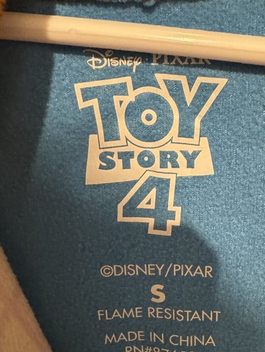 Disney Pixar Toy Story 4 Sheriff Woody Pajamas PJs Sleeper Costume Child Size S - Picture 7 of 24
