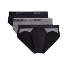 NWT 2 x ist. 3 Pack. Breathable Stretch No Show Briefs. Black. MSRP 39.00