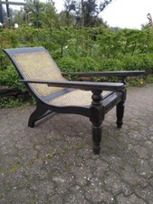 Gartenliege Tropenholz Mahagoni/ Teakholz Antik Kolonial