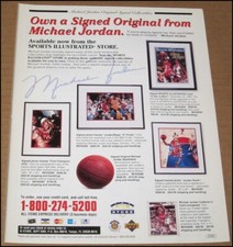 1994 Michael Jordan Collectibles Print Ad Advertisement Chicago Bulls UD SI