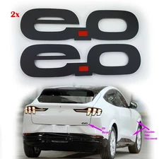 2pc Fender E.0 emblems fits Ford Mustang Mach-E GT Trunk badge Mach E logo Ev