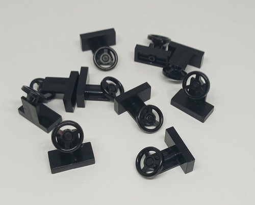 LEGO: 10x Fahrzeuglenkrad - Ref. 3829c01 schwarz - Set 60336 70224 6337 5986 ...