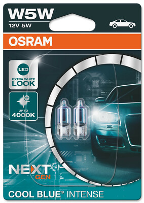 OSRAM 2825HCBI-02B COOL BLUE XENON LOOK T10 W5W 5W AUTO LAMPEN DOPPELBLISTER