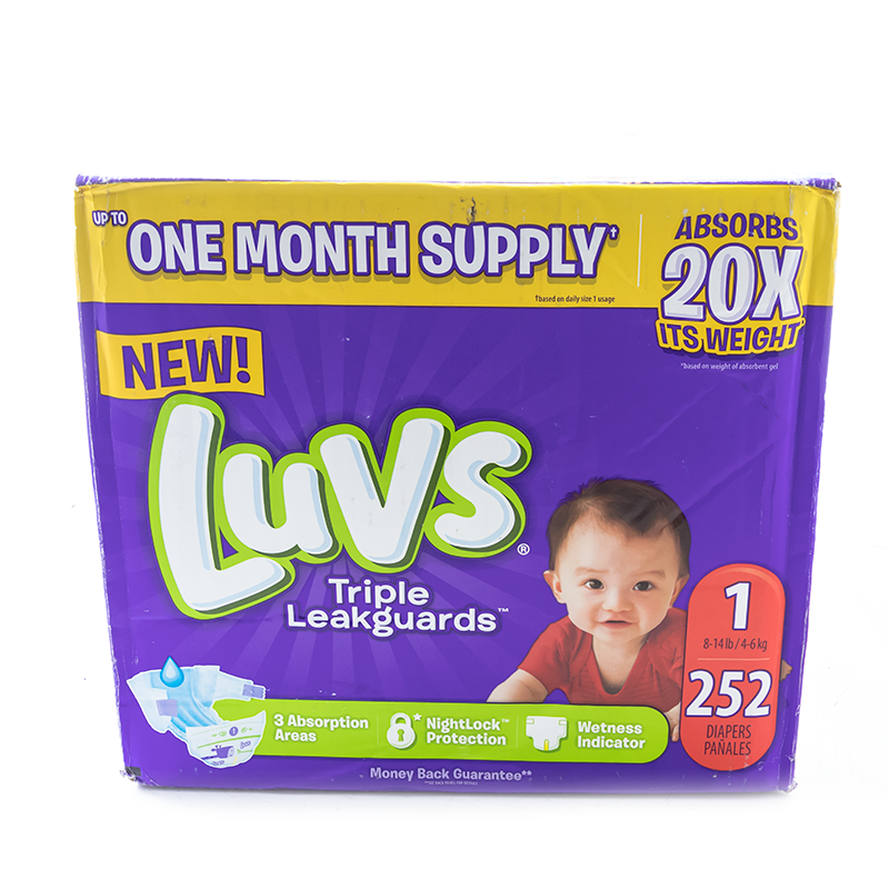 252 luvs diapers