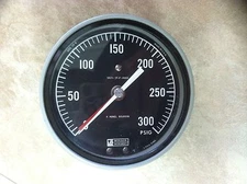 WEKSLER SA24-3PJF-RBBX 4-1/2" PRESSURE GAUGE 0-300 PSI
