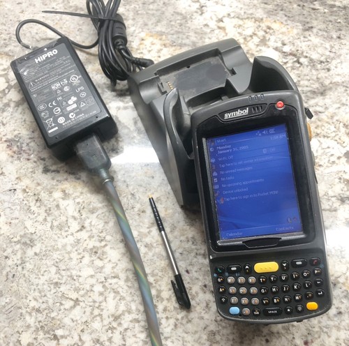 Symbol Motorola MC7090 MC70 PDA WiFi Laser Barcode Scanner Complete Set Wireless - Picture 3 of 6