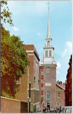 Old North Church Salem Street Boston Massachusetts MA Historic Vintage Postcard