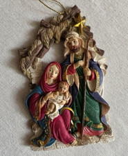 Jesus Mary and Joseph Nativity Christmas Ornament