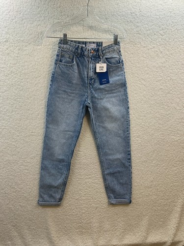 Bershka Olivia Women's Denim Jeans Size 02 Medium Light Wash NWT | eBay
