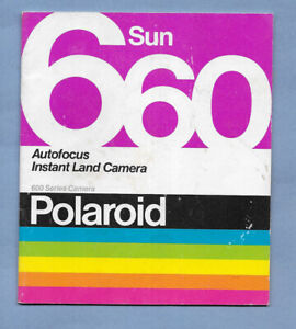 VINTAGE POLAROID SUN 660 INSTANT LAND CAMERA OWNERS MANUAL 1981 26 pgs