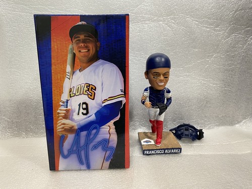 BROOKLYN CYCLONES SGA FRANCISCO ALVAREZ BOBBLEHEAD NEW YORK METS #1 PROSPETTIVA NUOVA CON SCATOLA - Foto 2 di 6