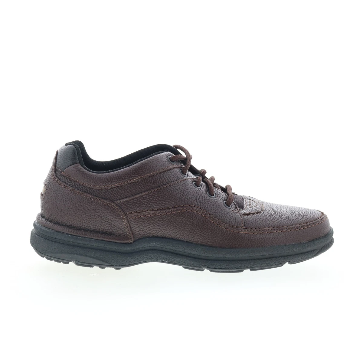 Rockport World Tour Classic Men 8.5W Brown Tumbled Leather Walking Shoes MWT11 World Tour Brown Casual Shoes for Men for sale | eBay main image 4
