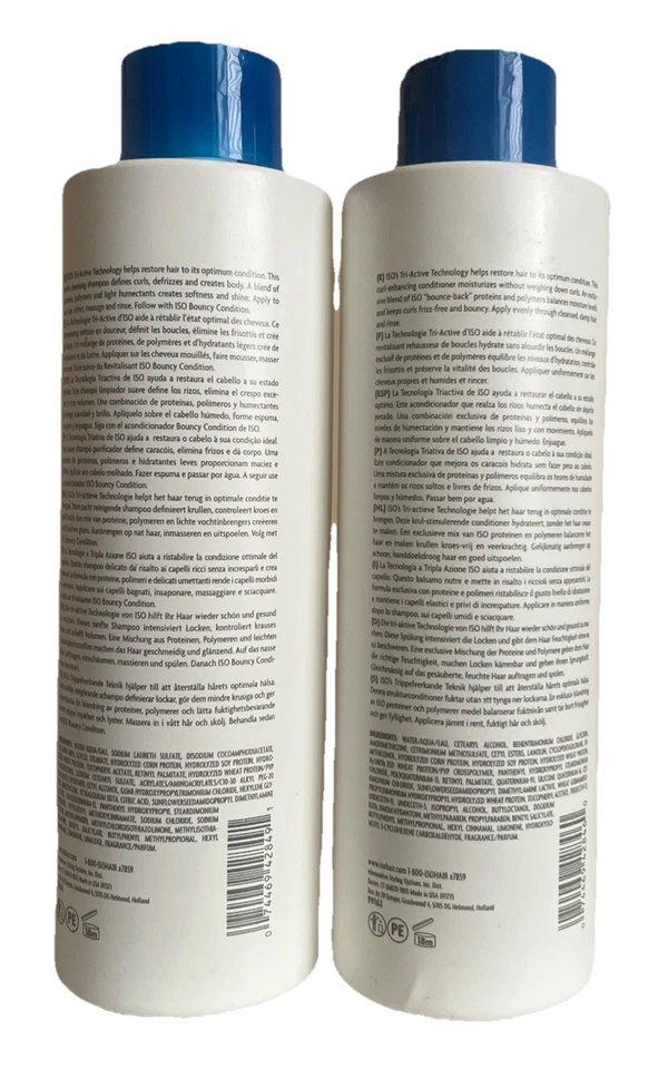 ISO Bouncy Cleanse / Condition Curl Defining Shampoo & Conditioner 33.8 Oz Duo - Image 2 of 2