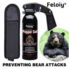 Feloiy Maximum Strength Pepper Gel Self Defense Spray 16 oz w/ Holster