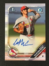 Austin Warner 2019 Bowman Chrome 1st Auto Cardinals