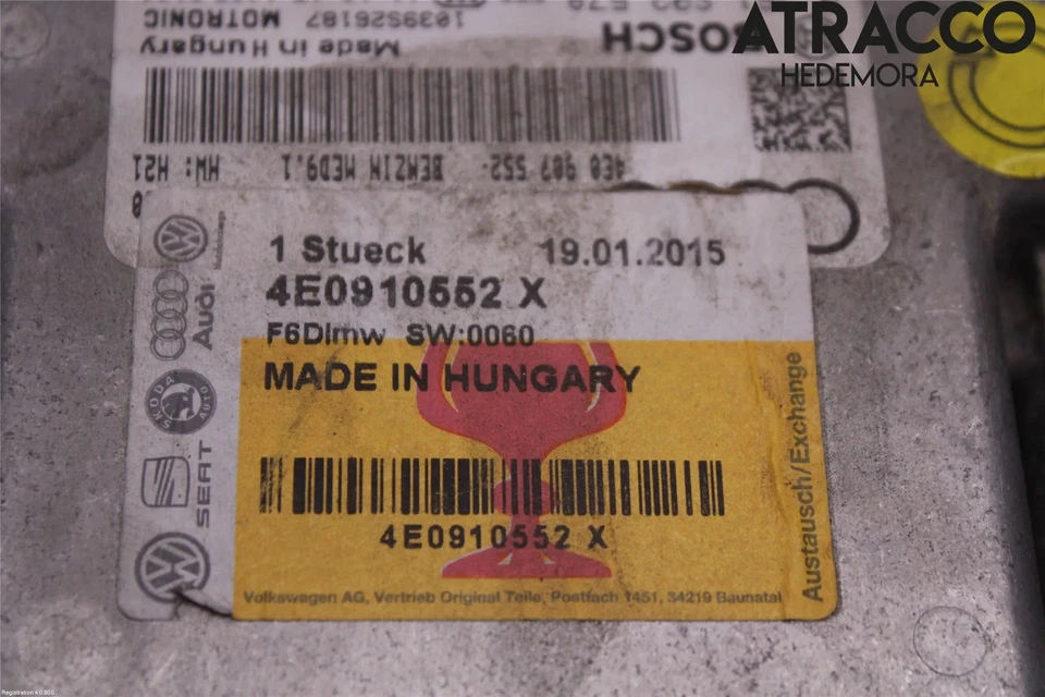 ORIGINAL Motorsteuergerät (ECU) AUDI A8 (4E2, 4E8) 2007 - Bild 3 von 3