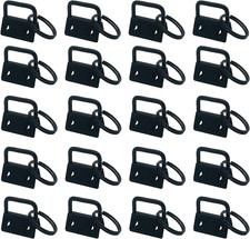 20Pcs 1 Inch Key Fob Hardware with Key Rings Sets,Wristlet Clasp