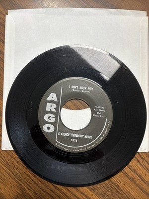 Clarence Henry - I Don't Know Why / Just My Baby And Me 7'' 45 Black Argo