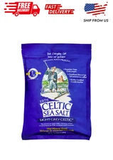 Light Grey Celtic Sea Salt 5 Pound Resealable Bag – Additive-Free, Delicious Sea