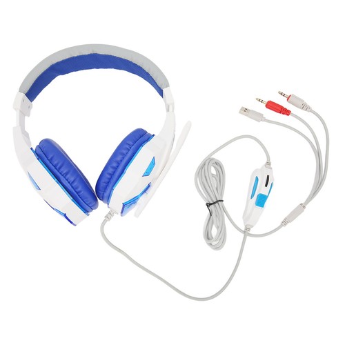 Wired Gaming Headset Dual 3.5Mm Plug And Usb Adjustable Volume Mute Gaming H SPC - Afbeelding 7 van 12
