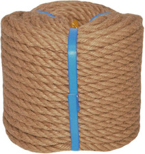 Natural Jute Rope Hemp Rope 1/2 in X 165 Ft Thick Jute Twine for Crafts