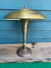 Vintage Guardsman Machine Age Art Deco Fairies Brass Lamp Working Condition