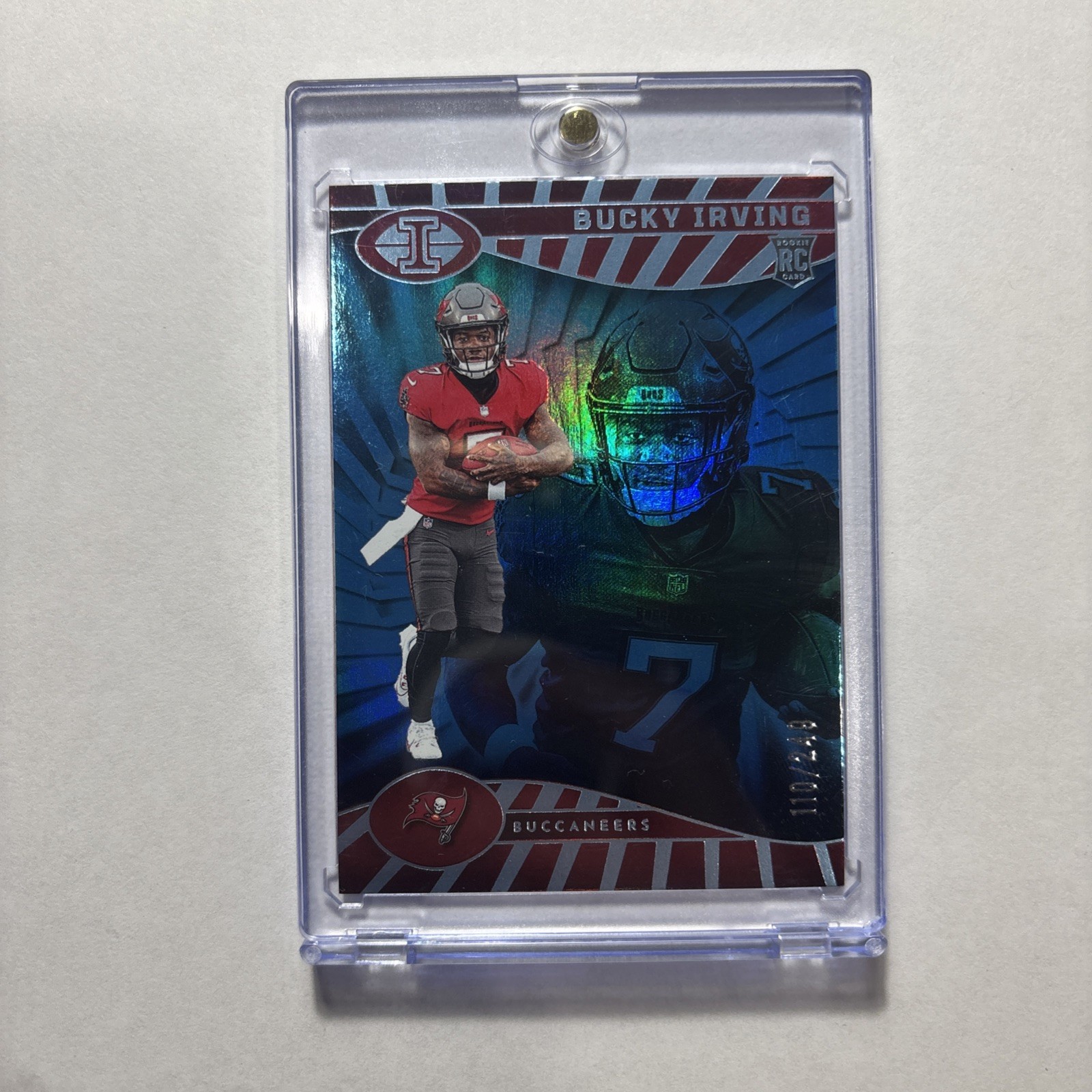 2024 Panini Illusions - Bucky Irving #85 Trophy Collection Light Blue /249 (RC)
