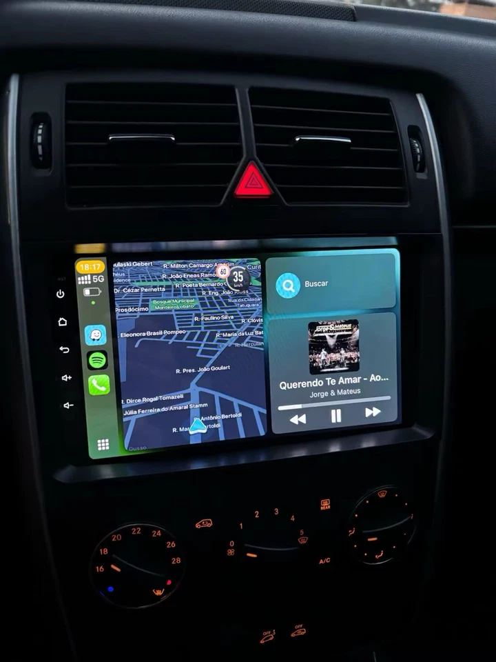 Autoradio 9” Android 15 Per Mercedes-Benz Classe A/B W169W245 4+64GB GPS Navi Bt - Immagine 3 di 4