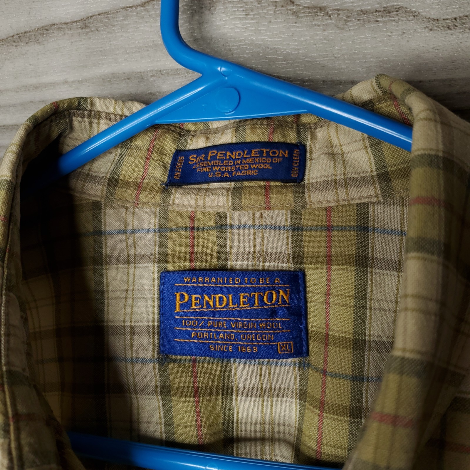 Pendleton Sir Pendleton Plaid Button Down Shirt X… - image 7