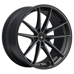 1 Konig 18x8 5X4.50 +45 37B Oversteer Gloss Black Wheel Rim