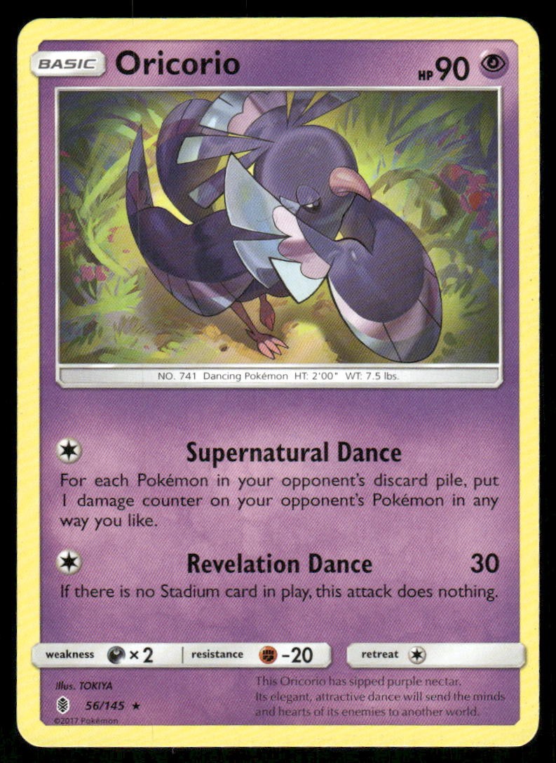 Oricorio (56) SM - Guardians Rising [56/145] Rare MP Pokemon