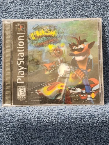 Crash Bandicoot 3: Warped  Sony PS1 Lenticular Cover Holograph black label