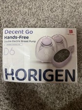 New Double Electric Breast Pump D6 Horigen Hands Free Decent Go Black Gray