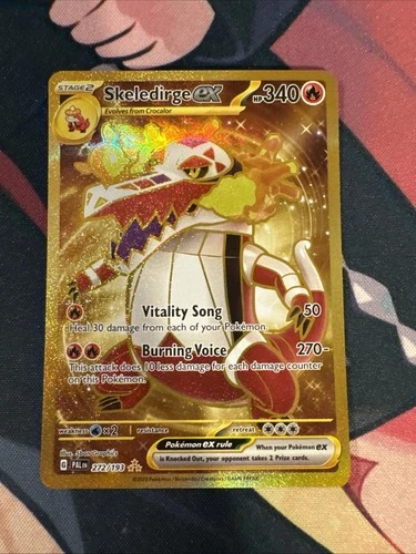 Skeledirge ex Gold Hyper Rare - 272/193 - Paldea Evolved Pokemon 2023