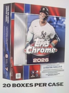 2026 TOPPS CHROME BASEBALL 20-BOX MEGA CASE MLB Brand New Sealed Presale